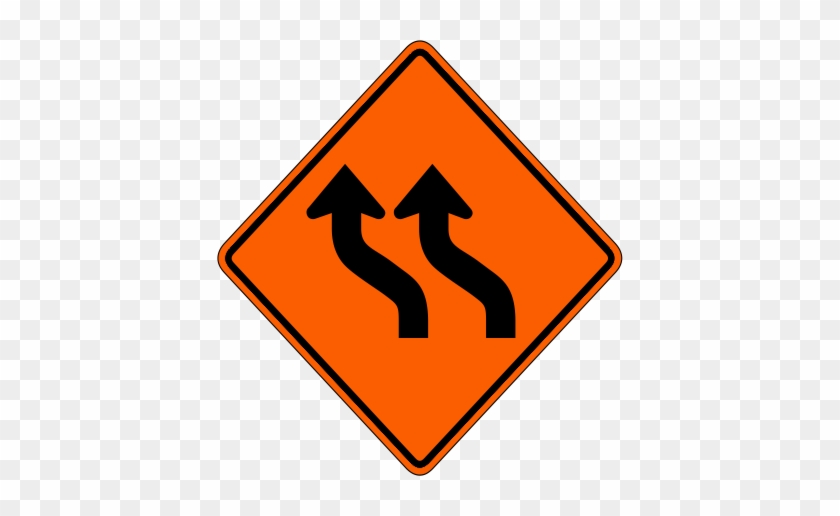 W1-4b Reverse Curve 2 Lanes - Symbol #780249