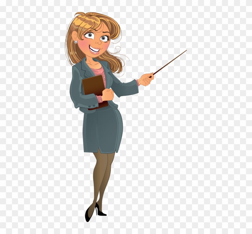 Escola & Formatura - Cartoon Teacher Transparent - Free Transparent PNG ...