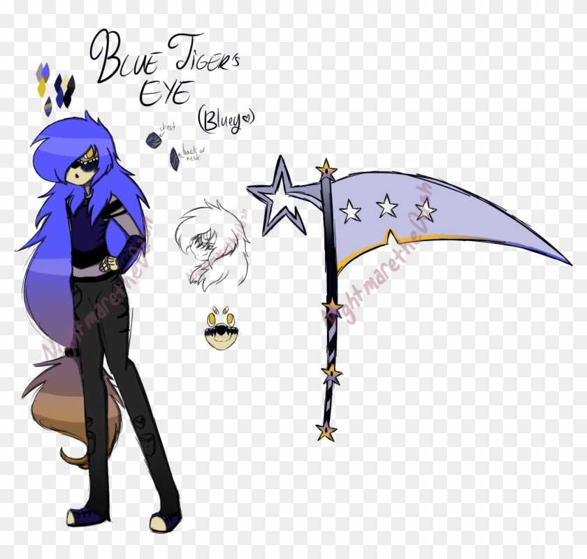 Blue Tiger's Eye [gemsona] - Cartoon #786895