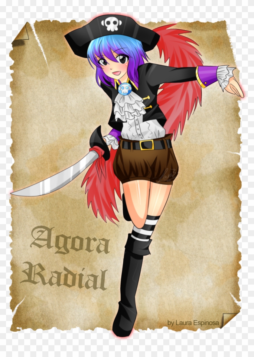 471kib 581x678 Original  Anime Pirate Captain Girl Transparent PNG   581x678  Free Download on NicePNG