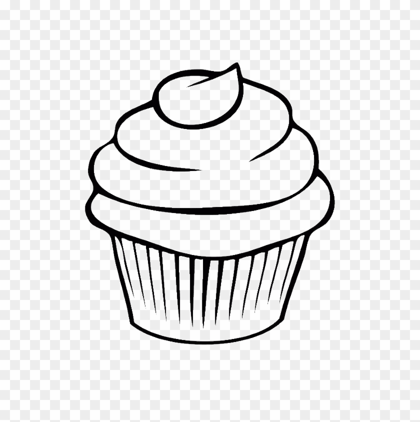 Pretty Cupcake Coloring Pages - Coloring Pages For Girls #793880