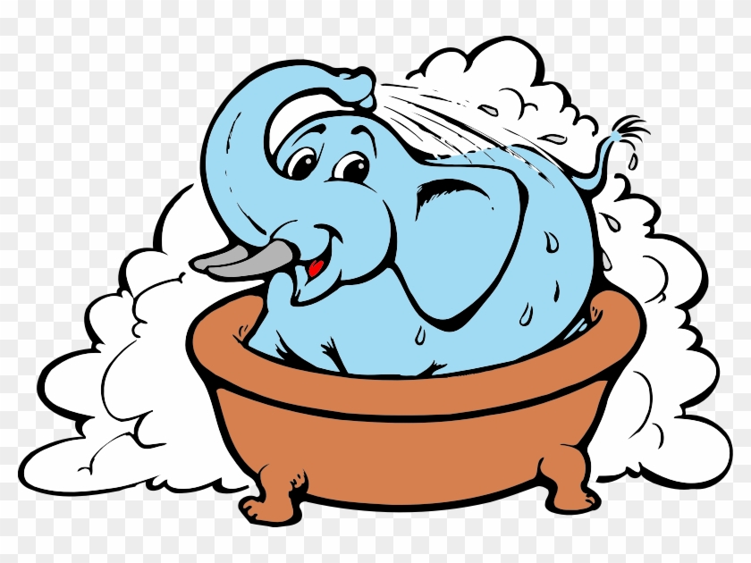 By Firkin - Elephant In Shower Cartoon #796310