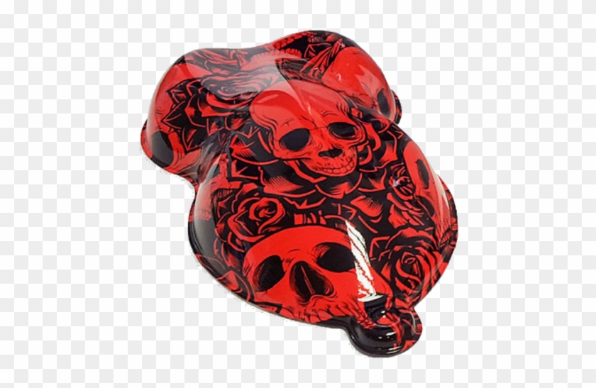 1 Of 9 Skull And Roses Skulls Demon Hydrographic Water - Accessory Geeks Apple Geeks Designer Line (gdl) Slim #797264