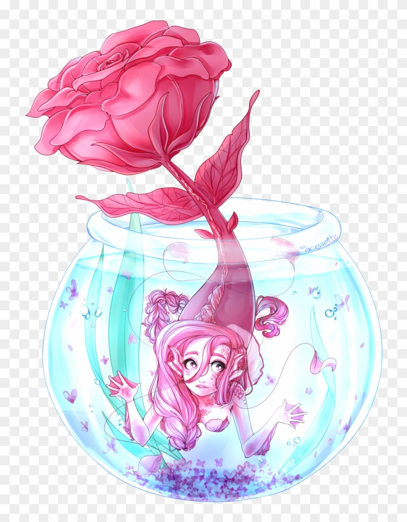 Rosephy In A Vase [art/oc] By Aceaeite - Illustration #797360