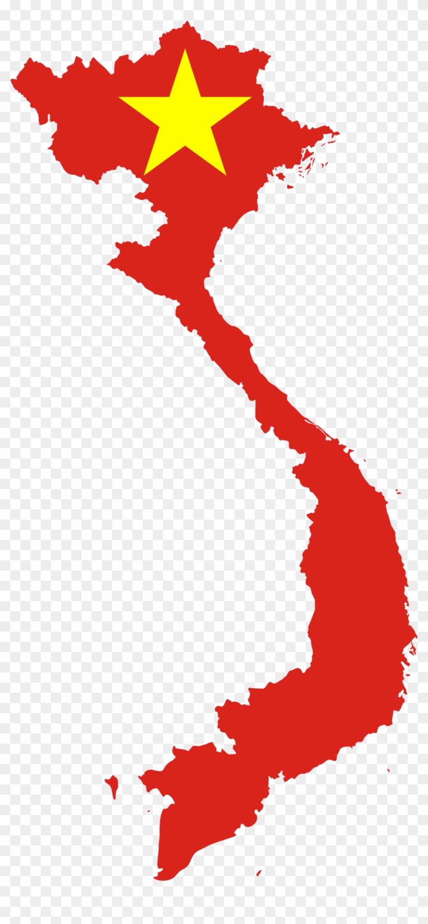 Vietnam Map Flag - Vietnam Map Flag #799109