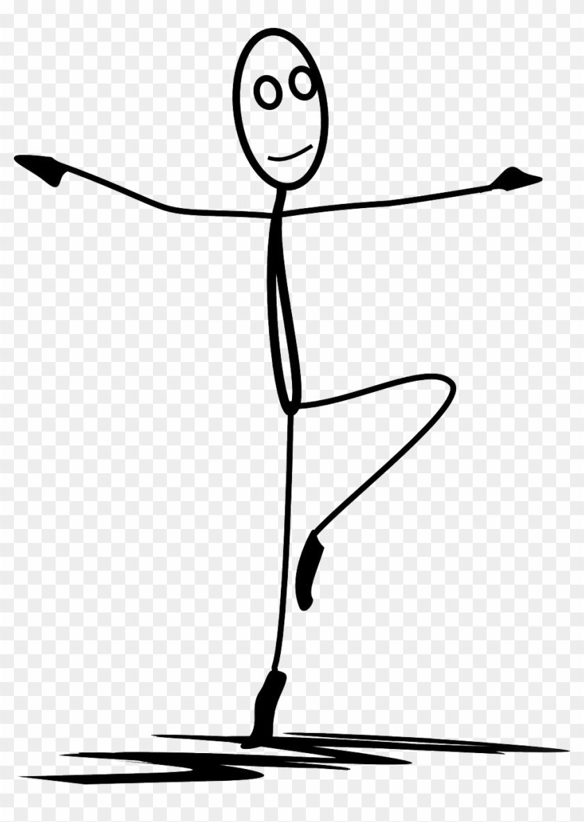 Stick Figure Dance Ballet Clip Art - Stick Figure Dance Ballet Clip Art #800060