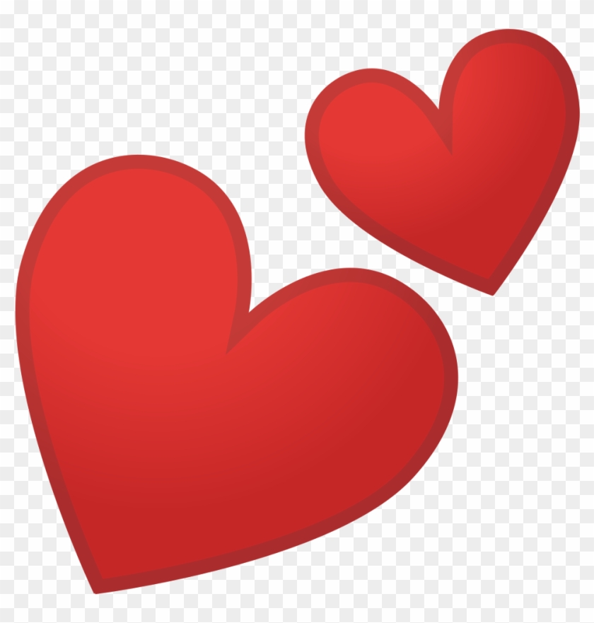 12141 Two Hearts Icon - Noto Fonts #800813