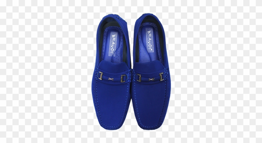 Picture Of Royal Blue Slip On Shoe - Shoe #803093