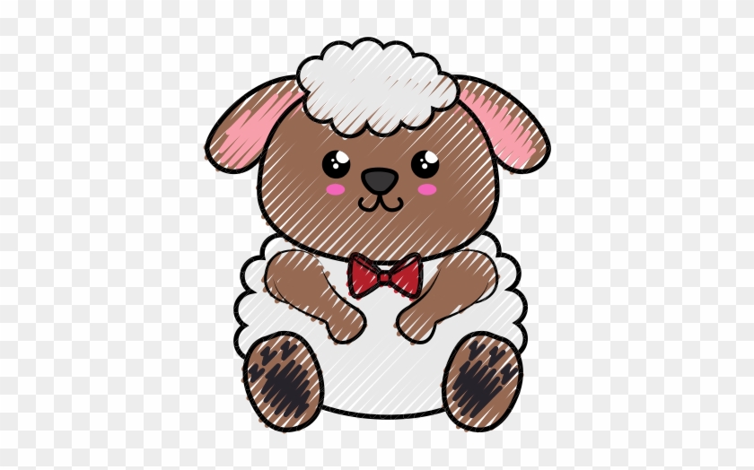 Sheep Kawaii Cartoon - Illustration #803723