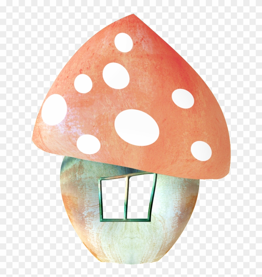 Design Of Painted Fairy Tale Mushroom House - Transparent Mushroom House #805617
