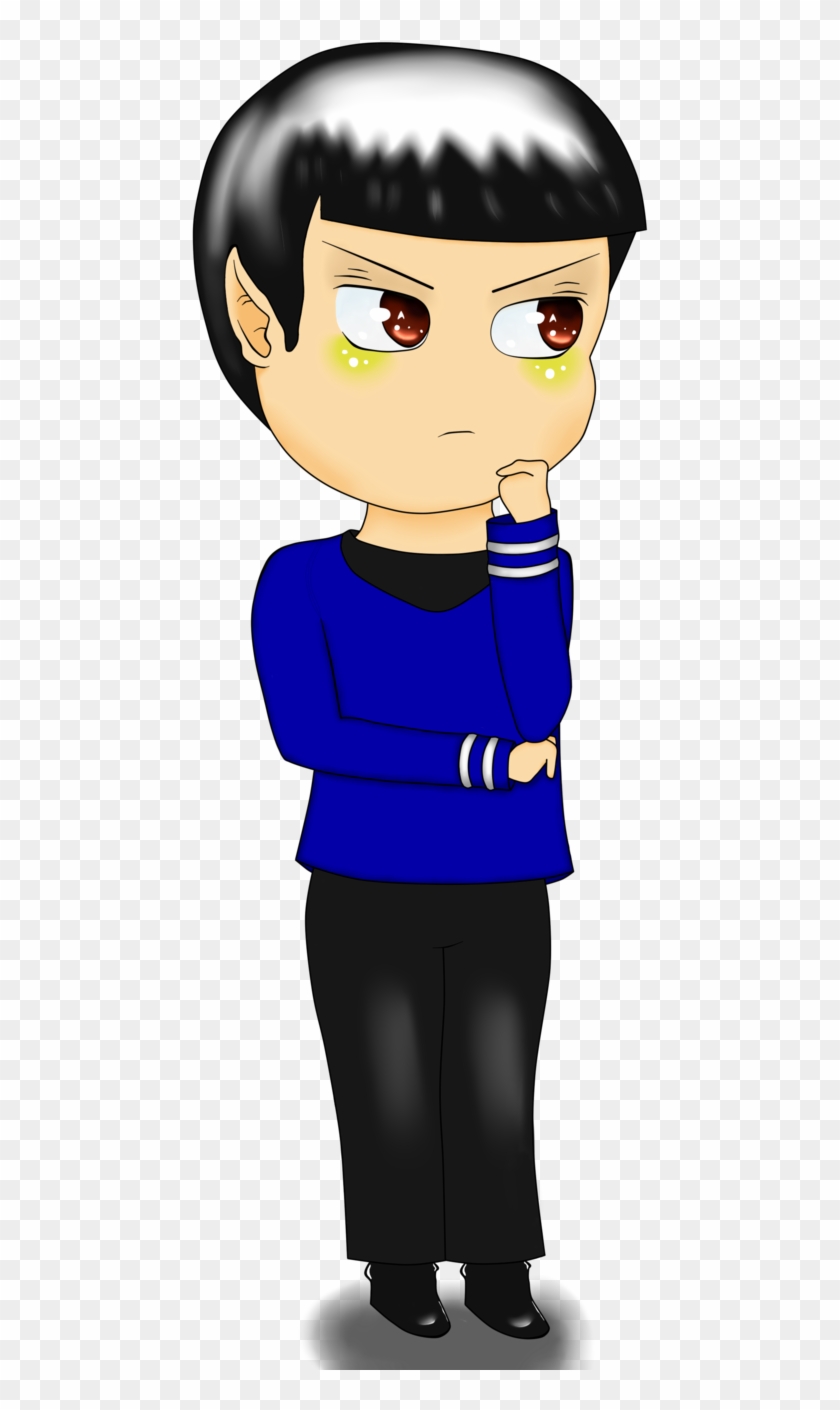 Chibi Spock Thinking By Paconess Chibi Spock Thinking - Spock #806648