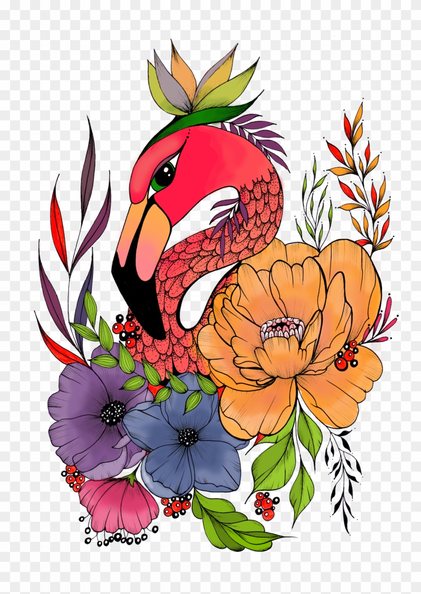 Flamingo Illustration - Illustration #807756