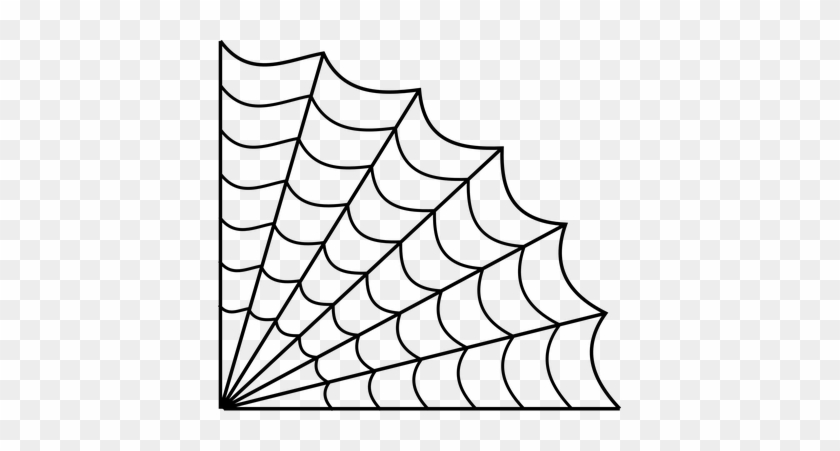 Drawn Spider Web Transparent - Spider Web Line Drawing #810987