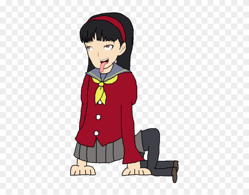 Yukiko Amagi Acting Liek A Dog By Spamhead400 - Cartoon #812061