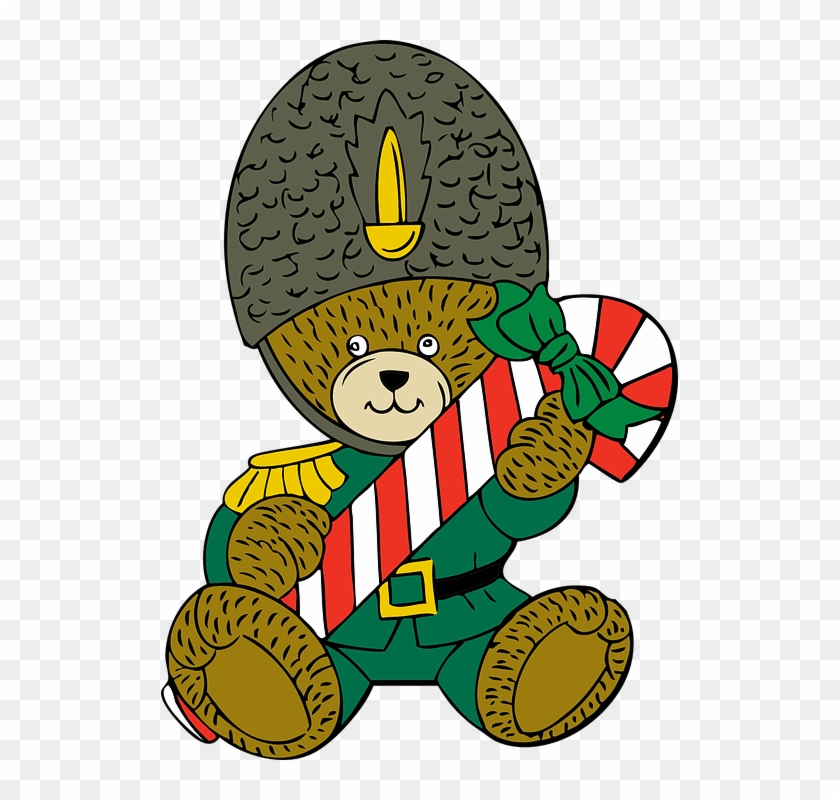 Teddy Bear Christmas Holiday Toy Guard Candy - Border Guard Clip Art #146993