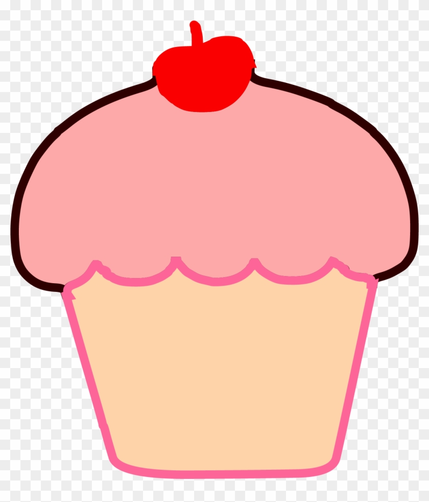 Brown Cupcake Cherry Clipart Png - Brown Cupcake Cherry Clipart Png #153428