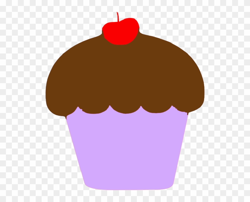 Cupcake With Cherry Clip Art - Clip Art #153734