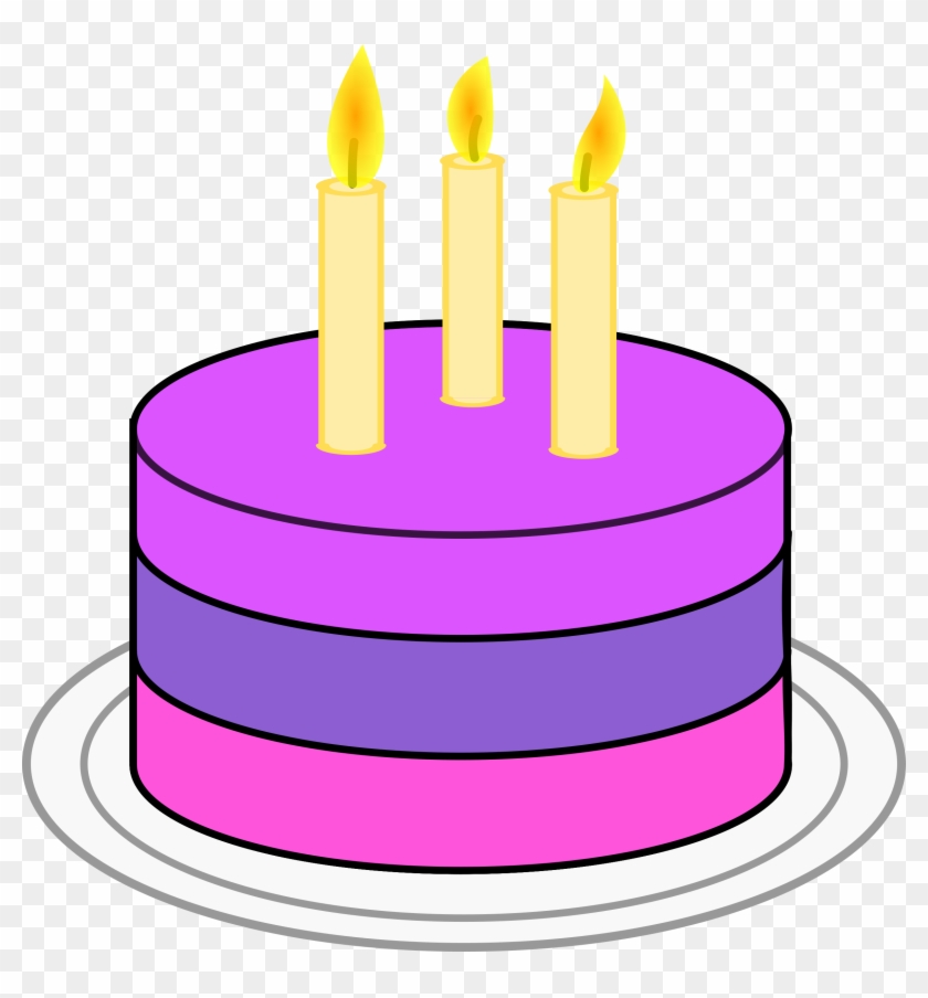 Clipart Cake Simple Birthday - Birthday Cake Clip Art Simple #154421