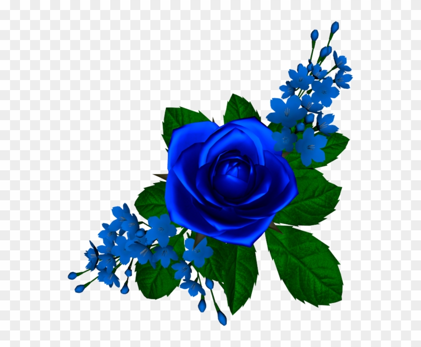 Tube Flores-rosa Azul - Desenhos De Rosas Azuis #155011