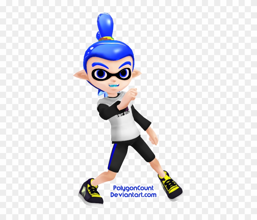 Inkling Boy Model By Polygoncount - Blue Inkling Boy Face #817470