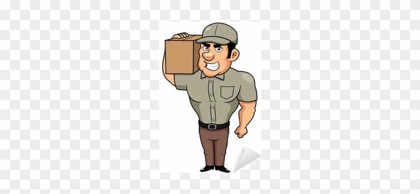 Illustration Of Cartoon Delivery Man Sticker • Pixers® - Dibujos De Repartidores #817591