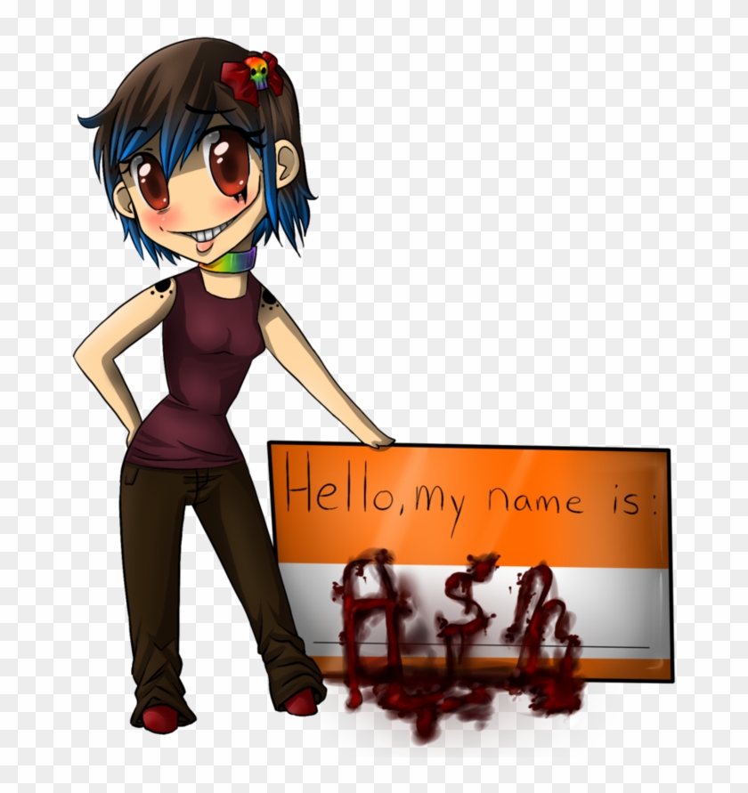 Hello, My Name Is By Accursedasche - Cartoon - Free Transparent PNG ...