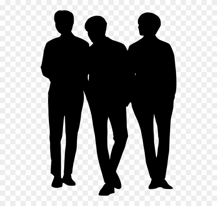 group of men silhouette png