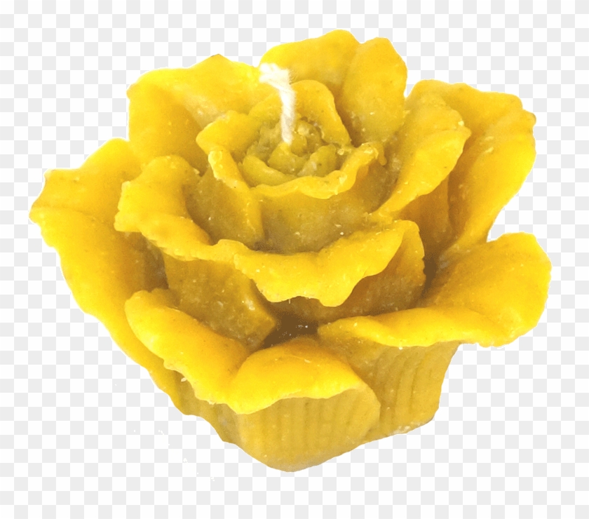 Свеча Из Натурального Пчелиного Воска - Yellow Rose With Transparent Background #819948