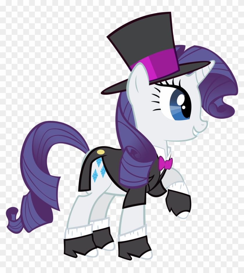 Rarity In A Tuxedo By Phantombadger - Cartoon #820378