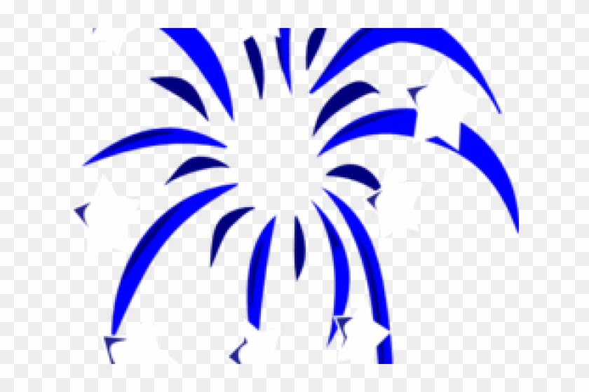 Fireworks Clipart Blue - Clip Art #820679