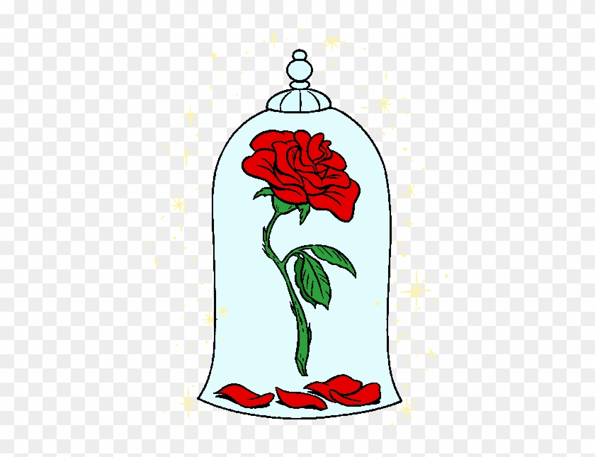 Beauty And The Beast Clipart Rose - Bridal Shower Beast Beauty Themed ...