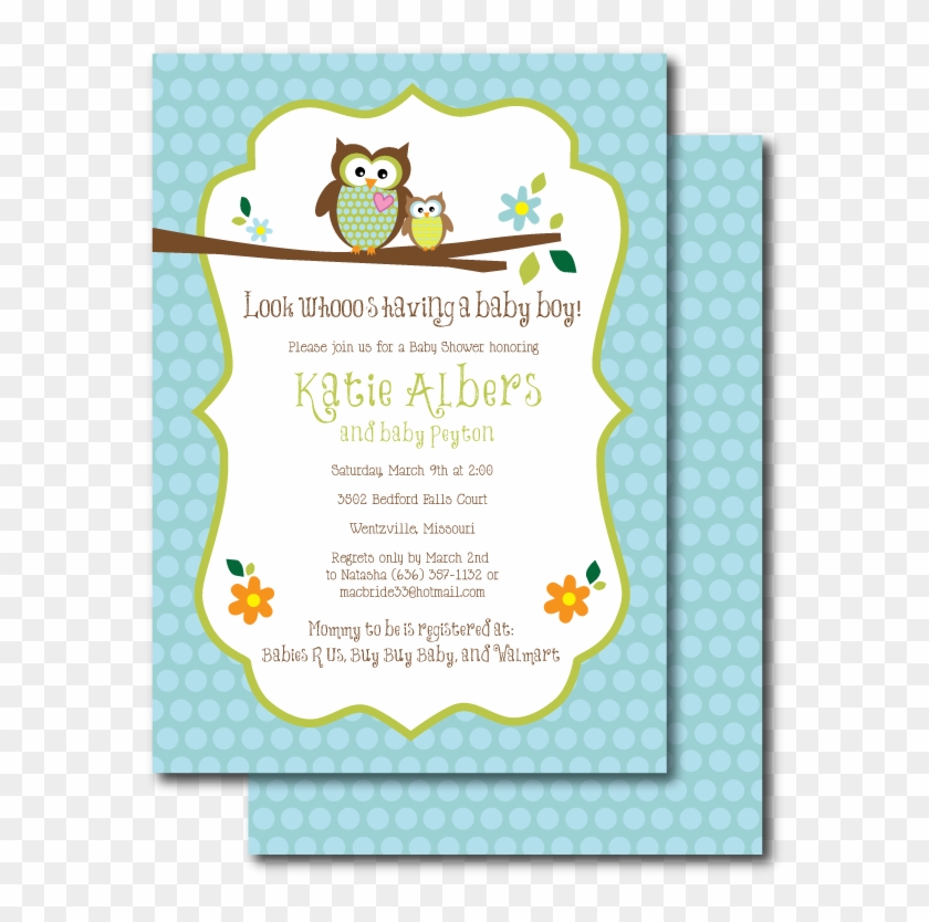 Owl Themed Baby Shower Invites Sarahwolfrum, Baby Shower - Baby Shower Owl Theme #824712