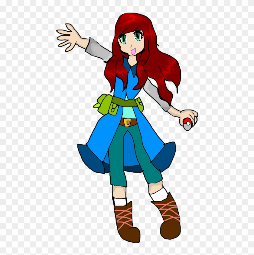 Oc Pokemon Trainer Amelia Art - Cartoon #825140