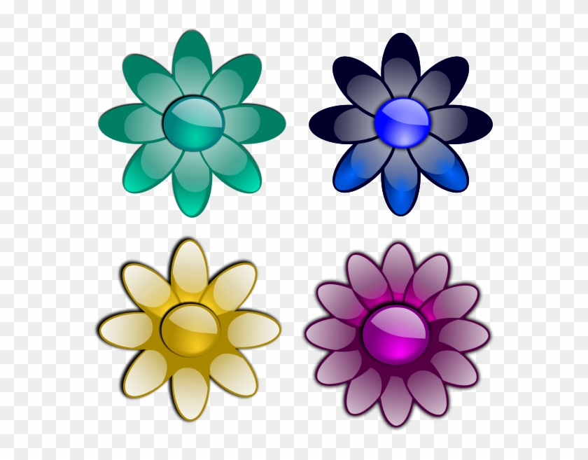 Glossy Flowers 3 Png Clip Arts - Information Is Beautiful #825258