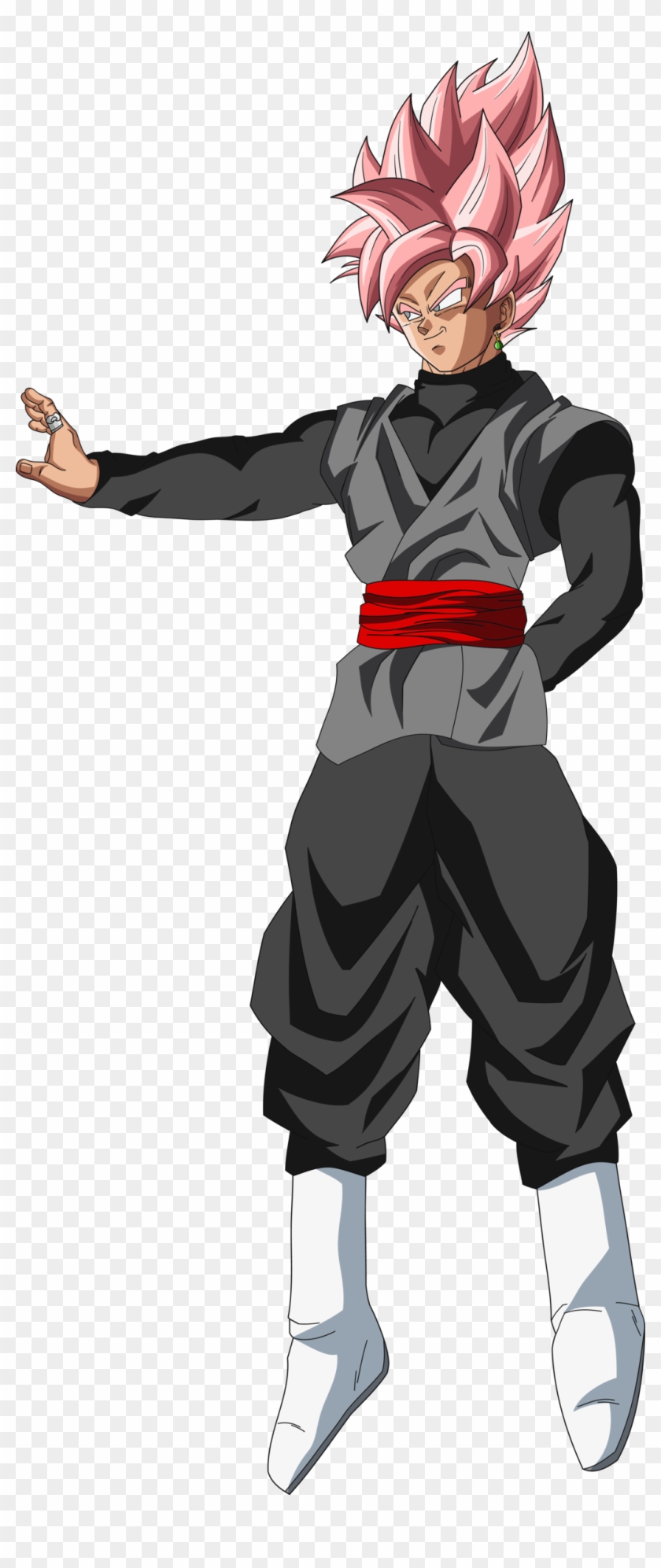 Goku Black, black haired anime character facing back transparent background  PNG clipart