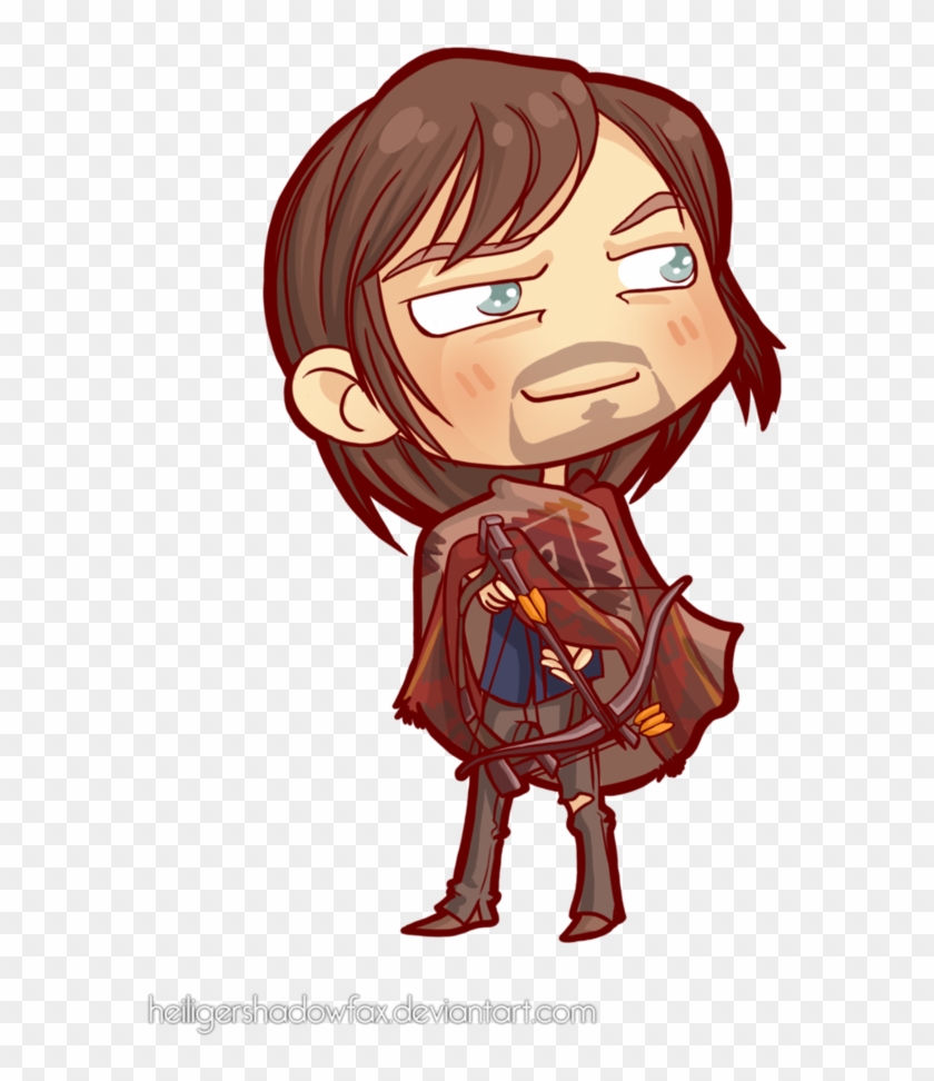 The Walking Chibi Dead - Cartoon Daryl Dixon #825640