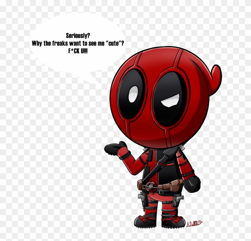 Deadpool By Arachnide-pool - Deadpool Cartoon Png #825712