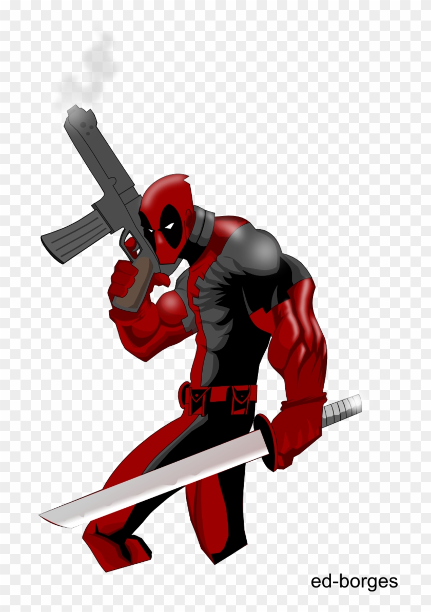Deadpool - Desenho Do Deadpool Colorido - Free Transparent PNG Clipart  Images Download