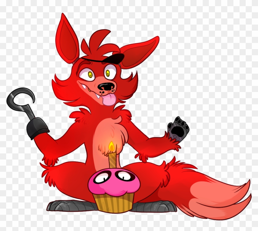 Red Mammal Cartoon Vertebrate Fictional Character Clip - Fnaf Foxy #826008