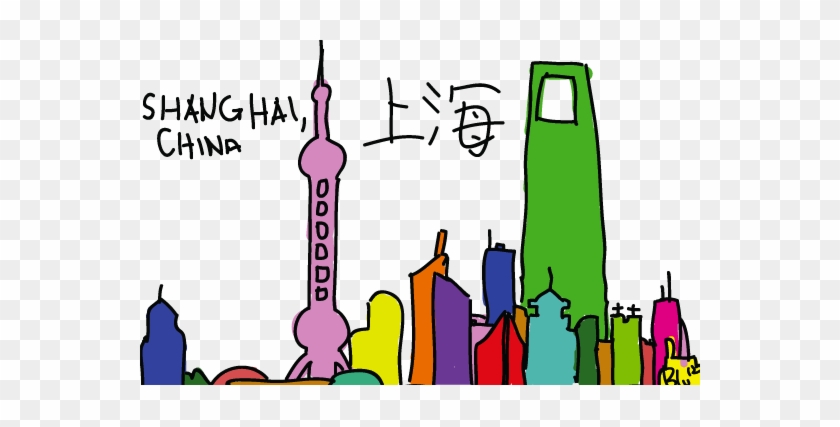 Shanghai Skyline By Blugoon Shanghai Skyline Cartoon Free Transparent Png Clipart Images Download