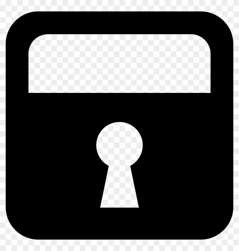 Lock Square Symbol With Keyhole Comments - Simbolo Fechadura #829728