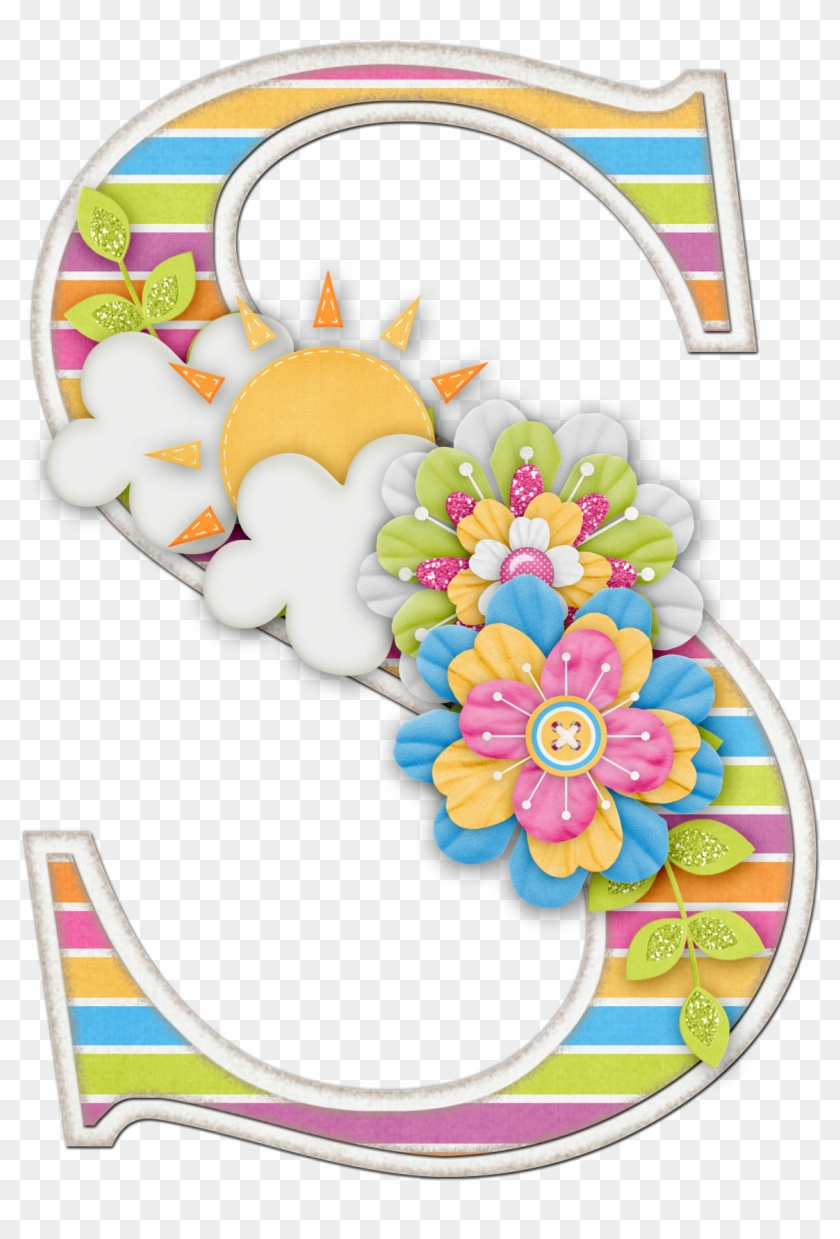 Alfabeto Colores Y Flores - Letter #830874