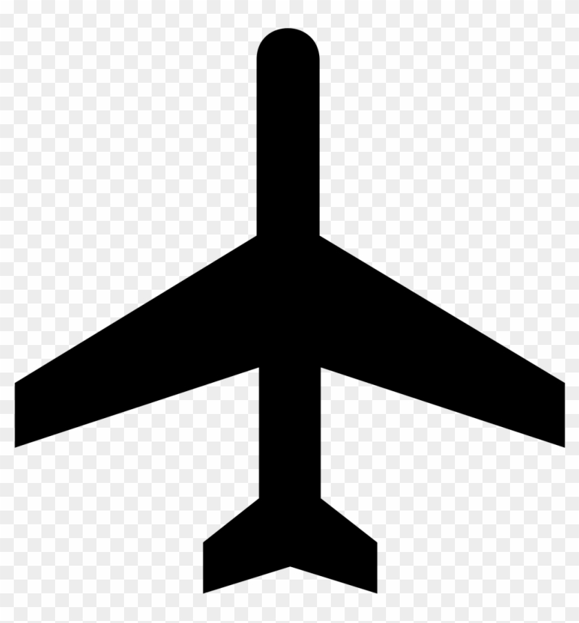 Airplane Silhouette Clipart - Air Transportation Symbol #831700