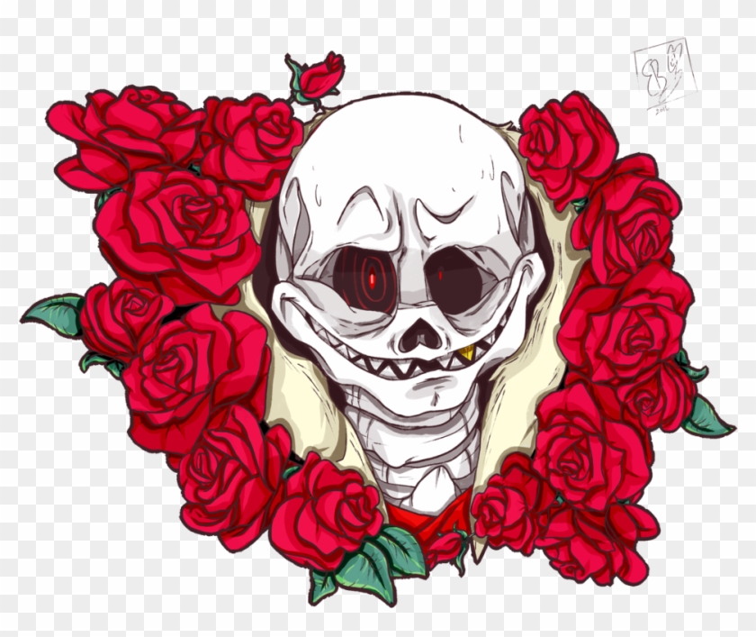 Underfell Sans And Roses By Jokergirl101 Underfell - Digital Art #832393