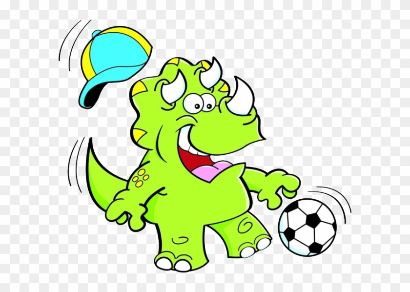 Triceratops Dinosaur Football Clip Art - Imagenes De Triceratops Animados #833005