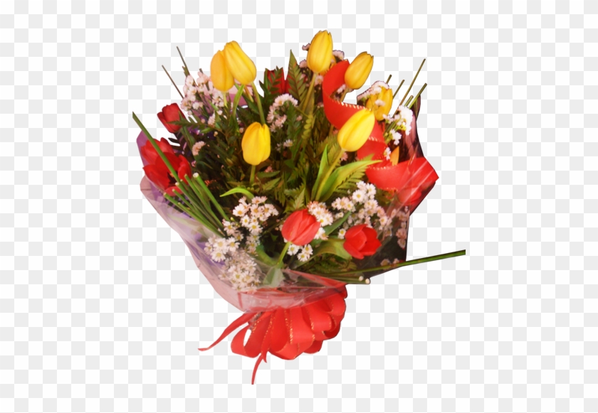 Bouquet Especial 10 Tulipas - Aspidistra #835447