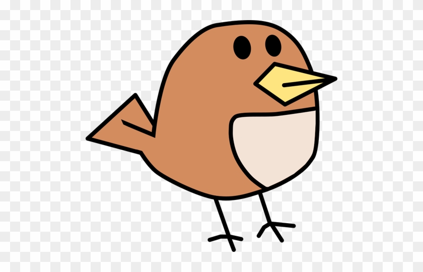 Vector Clip Art Of Small Brown Tweeting Bird - 512 X 512 Png #836273