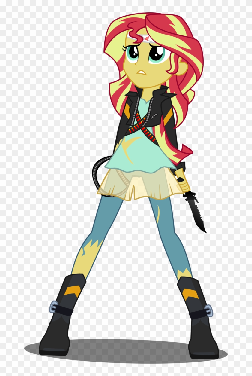 Sunset Shimmer Battle Ready By Ravecrocker - Sunset Shimmer Eg Dress #836369