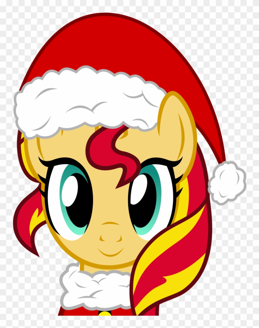 Christmas Sunset Shimmer By Pink1ejack - Sunset Shimmer Christmas Pony #836494