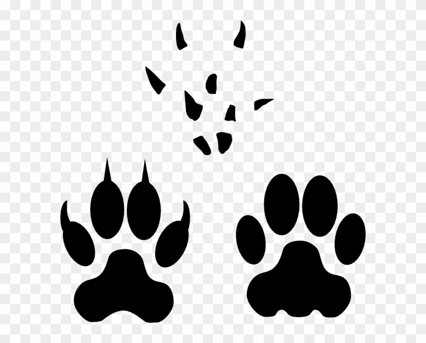 Cat/dog/mouse Foot Steps/tracks Svg By Qubodup - Cat Paw Icon Png ...